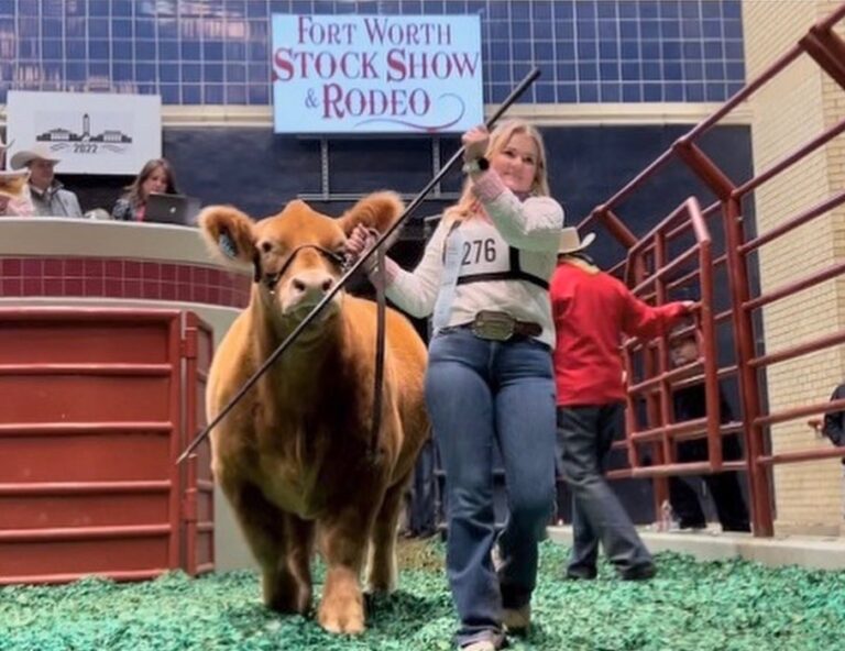 Hanna Gruhlkey at Fort Worth Stock Show