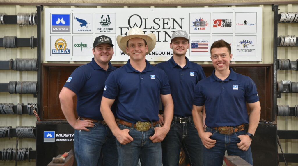 Lee Olsen and his apprentices